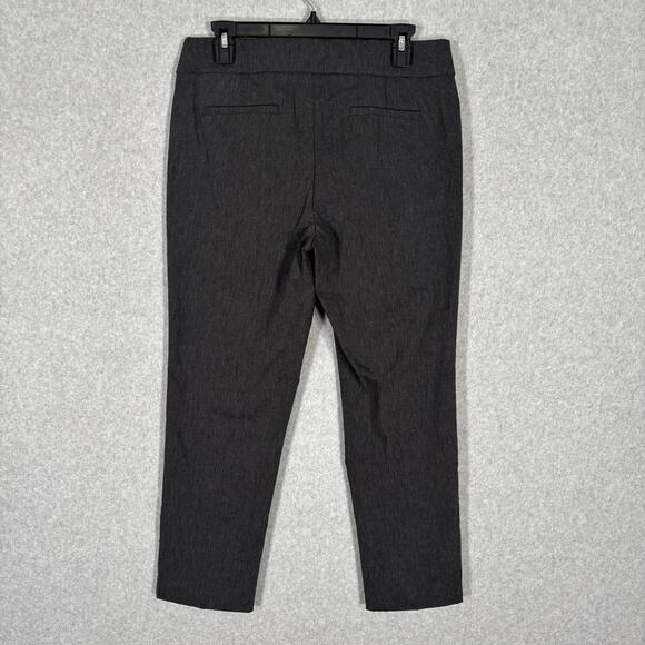 Liz Claiborne Pants Womens 8P Charcoal Lisa Pull On Pixie Career Office Jegging - Picture 8 of 10